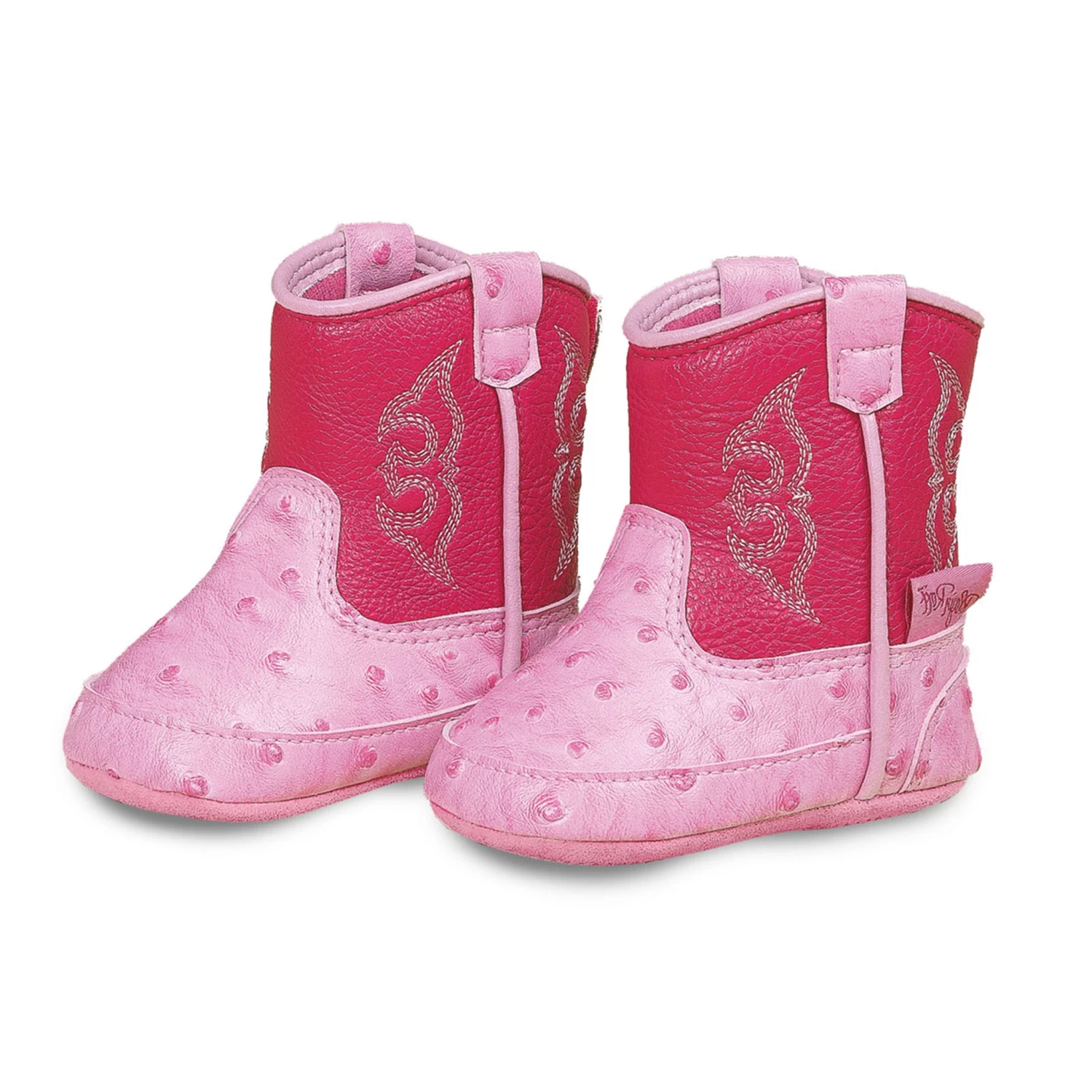 Blazin Roxx Pink Ostrich Kinsley Booties 1 Blazin Roxx Pink Ostrich Kinsley Booties