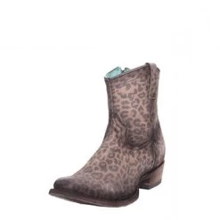 Corral Boots Corral Leopard Zipper Ankle Boots