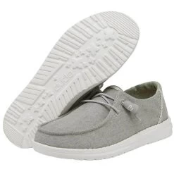 Heydude Hey Dude Youth Wendy Chambray Braid Grey Shoe 9 Heydude Hey Dude Youth Wendy Chambray Braid Grey Shoe -Ariat Store girls hey dude wendy chambray slip on sneaker 130123327 grey bottom top 70625.1652906091