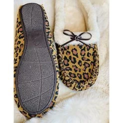 Leopard Moccasin Slippers -Ariat Store leopardsliperssole
