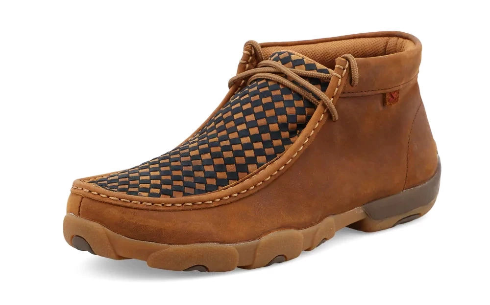 Twisted X Men's Saddle And Navy Weave Driving Moc 1 Twisted X Men's Saddle And Navy Weave Driving Moc