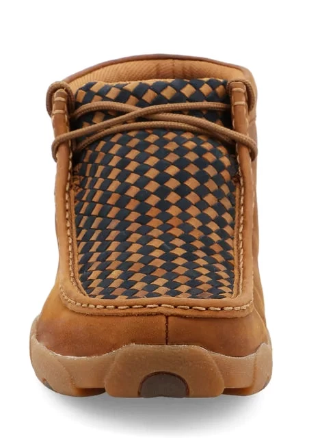Twisted X Men's Saddle And Navy Weave Driving Moc 4 Twisted X Men's Saddle And Navy Weave Driving Moc - Image 4