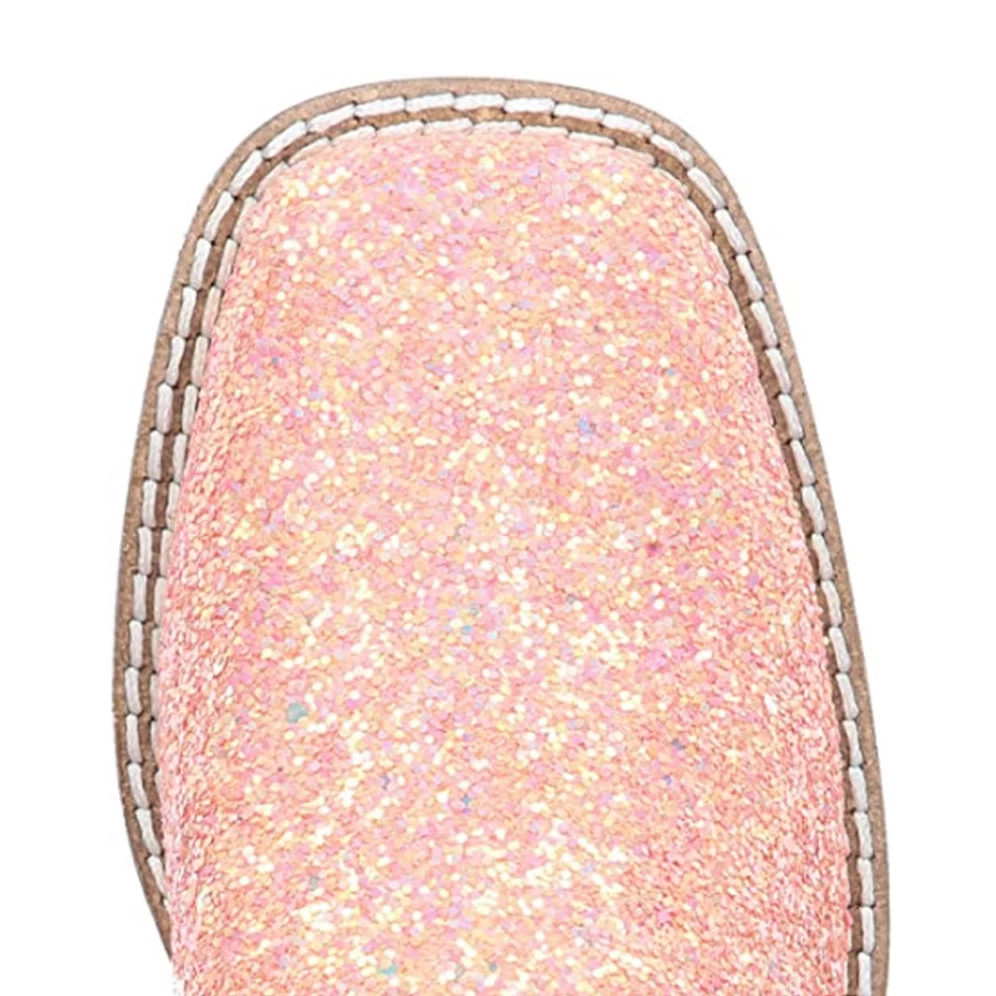 Girl's Ariel Pastel Glitter Square Toe Boots 4 Girl's Ariel Pastel Glitter Square Toe Boots - Image 4