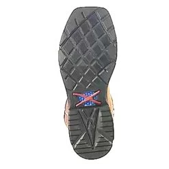 Twisted X Men's 12" Waterproof Sq. Toe Work Boot-Red Top -Ariat Store mxbw005 2 1