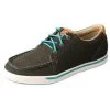 Twisted X Women's Rubberized Brown And Turquoise Casual Shoe